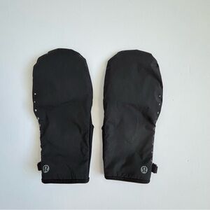 Lululemon Women's Fast and Free Hooded Running Gloves Black XS/S